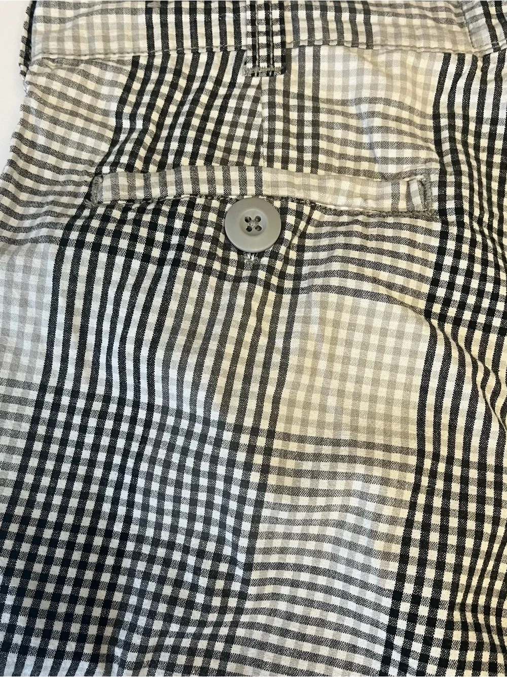 Mens Shorts Size 34 Vintage OP Ocean Pacific White Black Gray